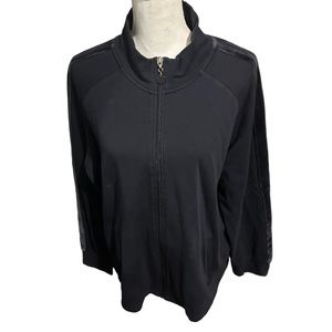 Talbots Full Zip Navy Blue Activewear Jacket